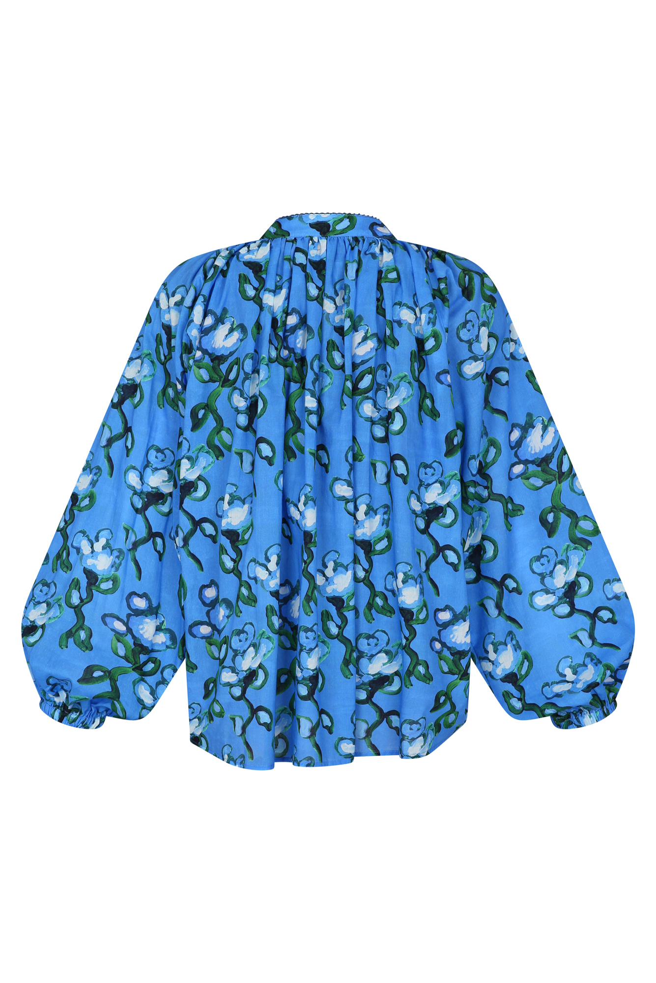 Kaia Blouse in Recuerdos Celeste Print