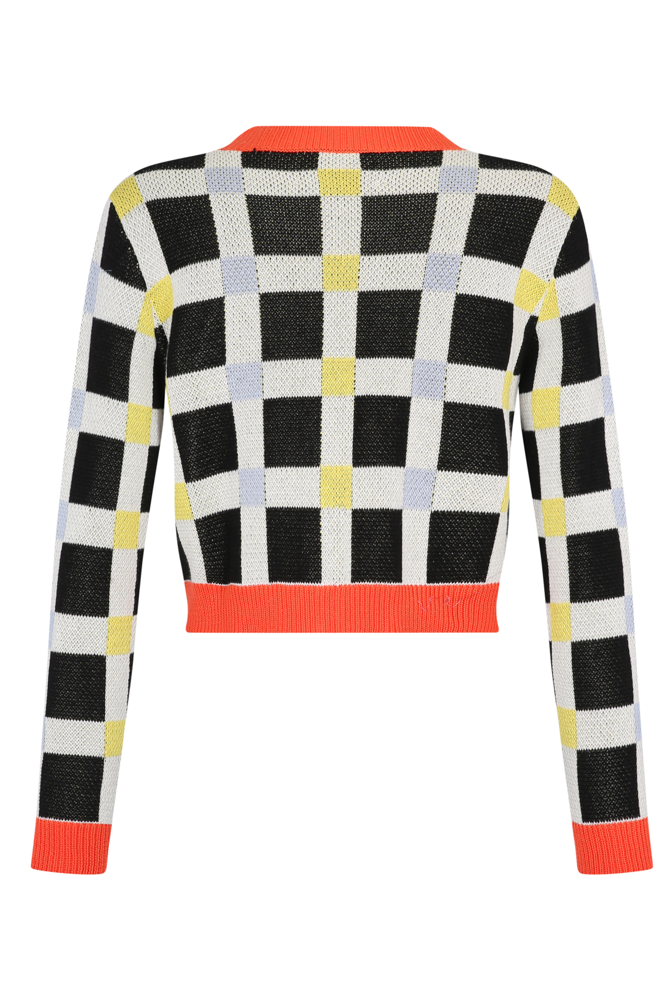 Trini Cardigan in Cuadros Jacquard