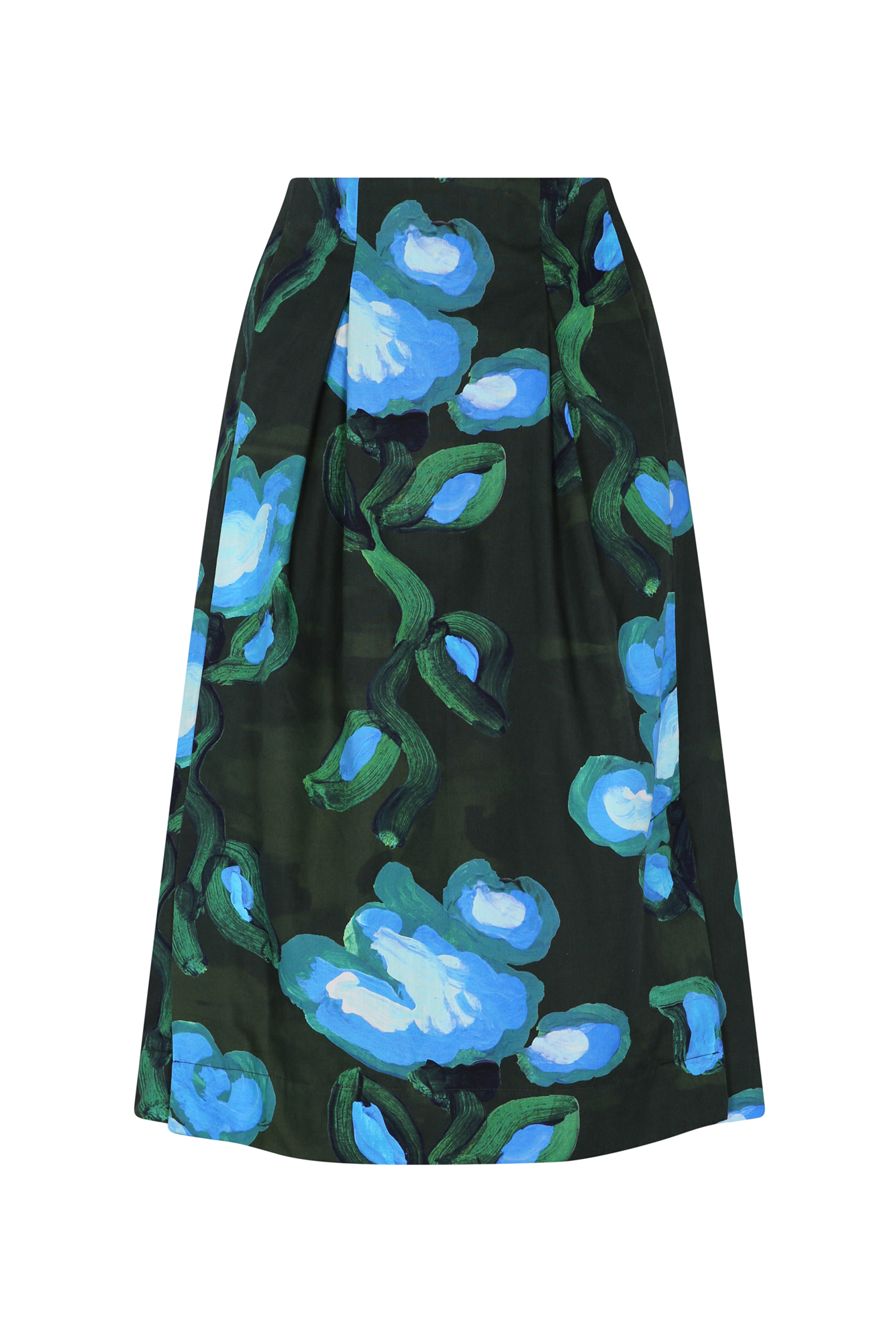Yuzu Skirt in Recuerdos Verde Print