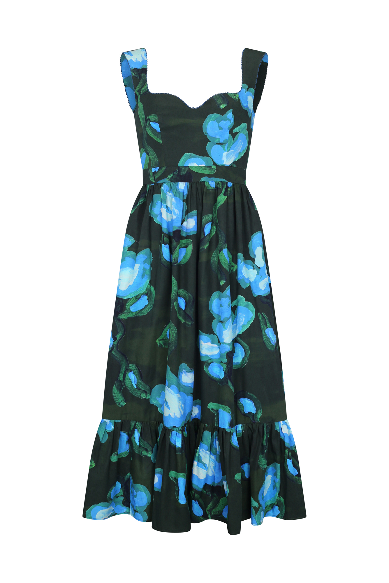 Quinoa Dress in Recuerdos Verde Print