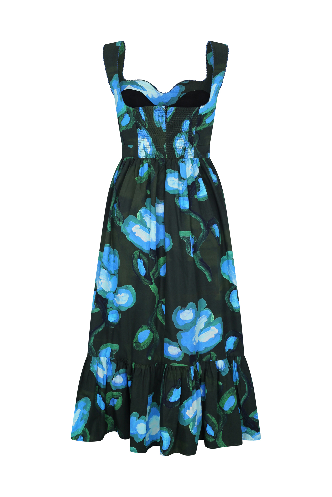 Quinoa Dress in Recuerdos Verde Print