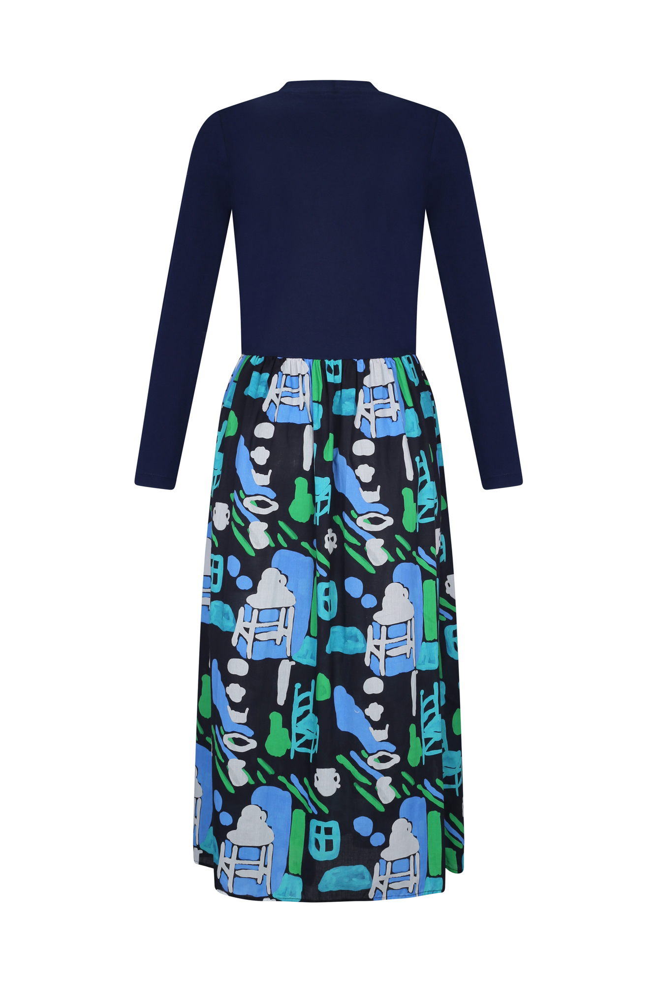 Leona Dress in Navy / Arcilla Azul