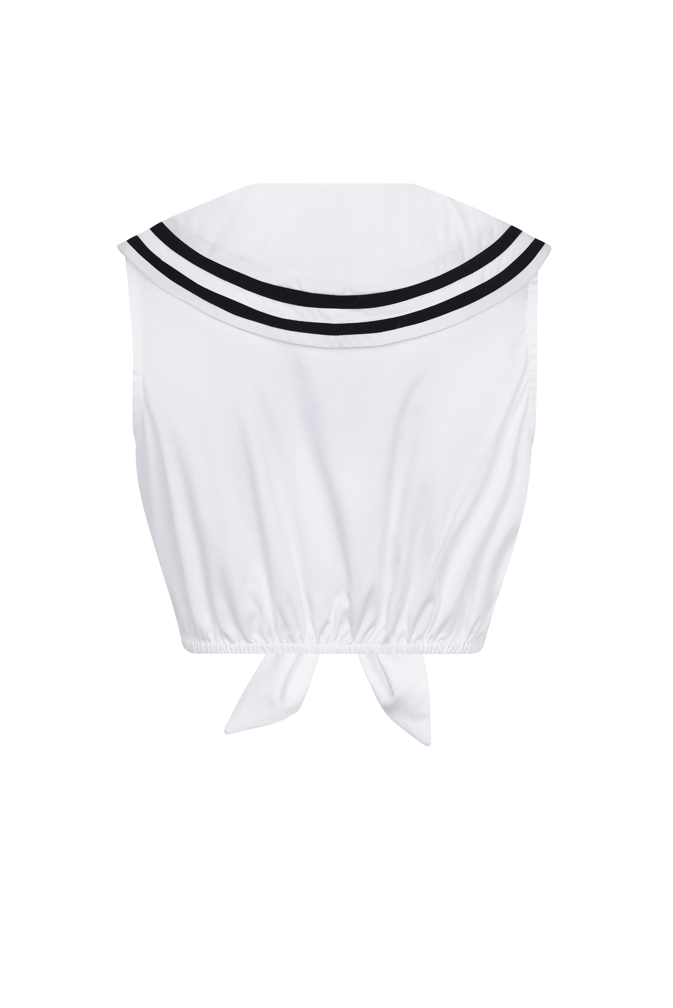 Mango Top in White / Navy