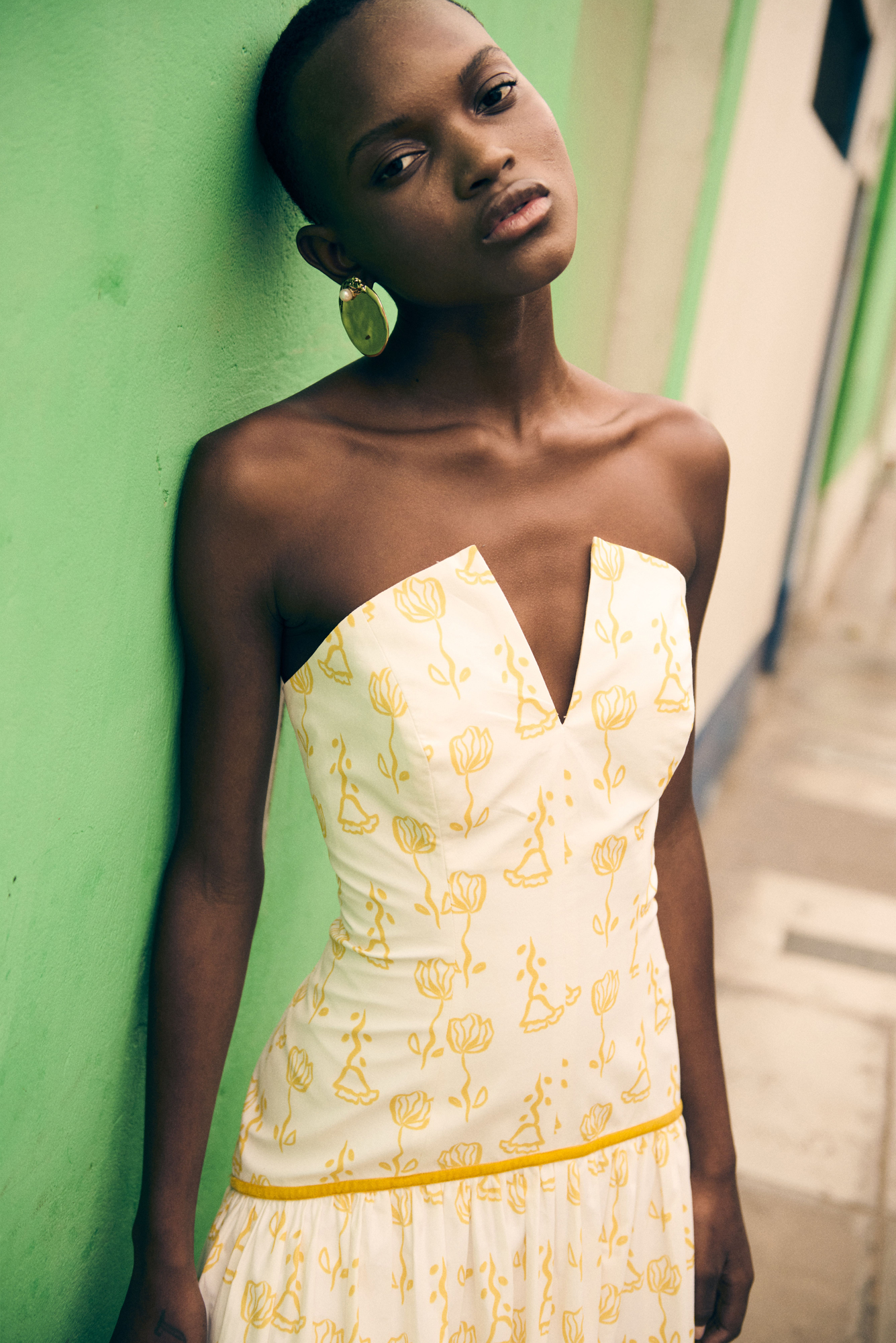 Sirena Dress in Trigo Amarillo Print