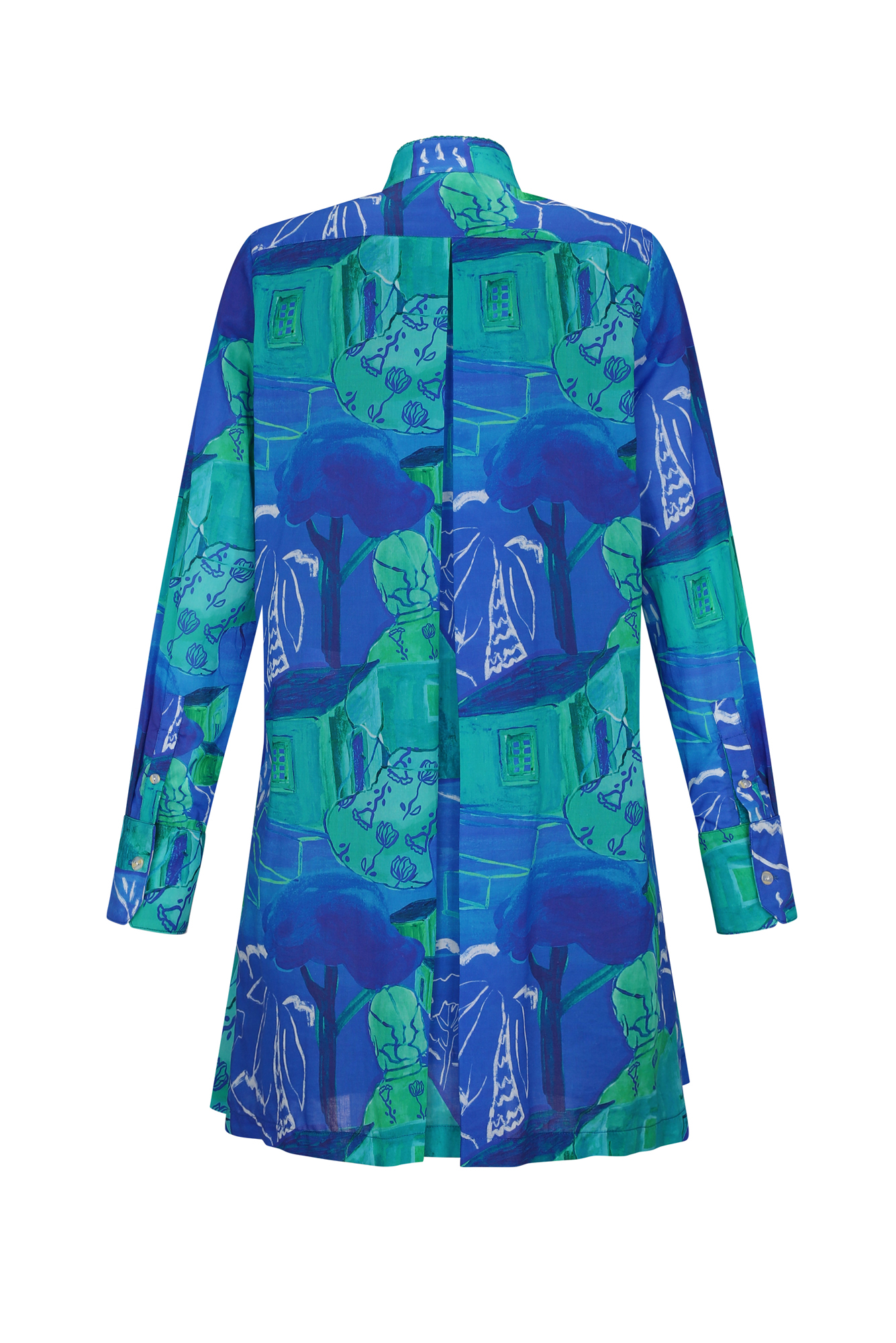 Cenote Dress in Siembra Azul Print