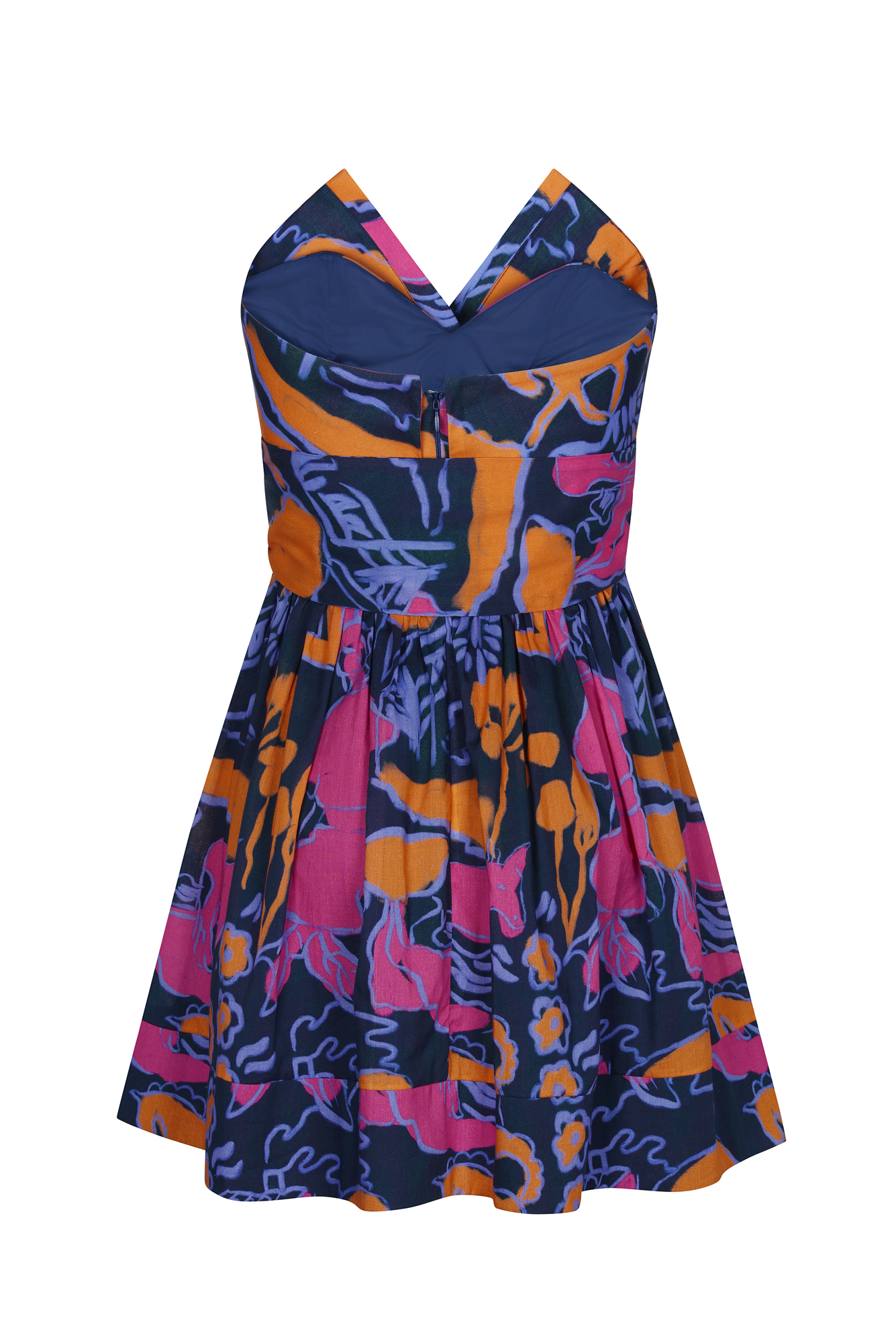 Tequila Dress in Rito Azul Print