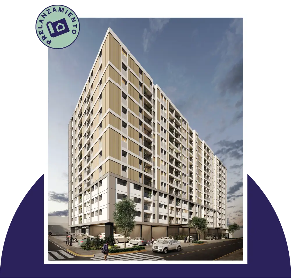 Render del Edificio Vértice en Chorrillos – Andiamo Inmobiliaria