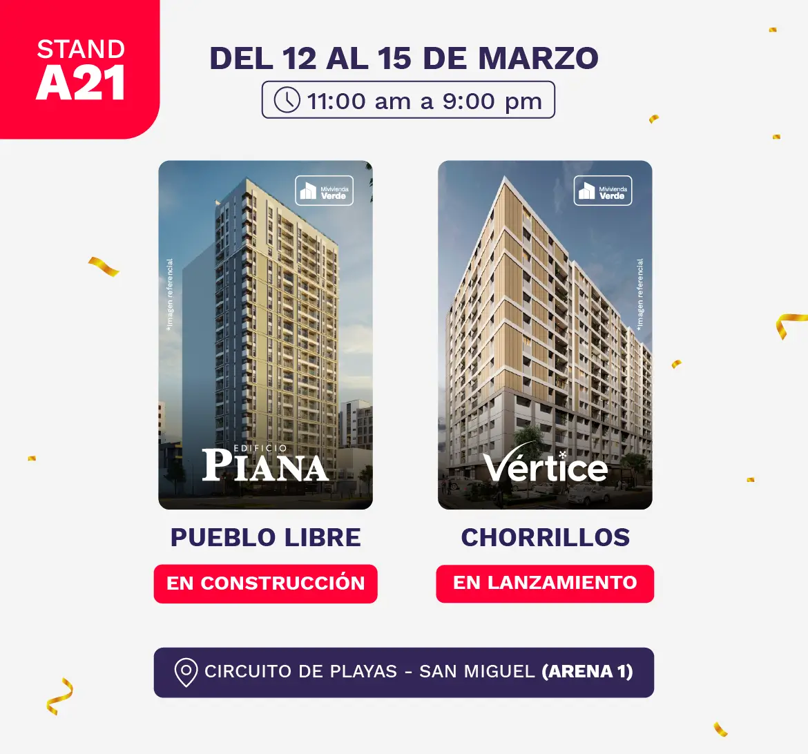Stand de Andiamo en la Feria Nexo Inmobiliario – Circuito de Playas San Miguel