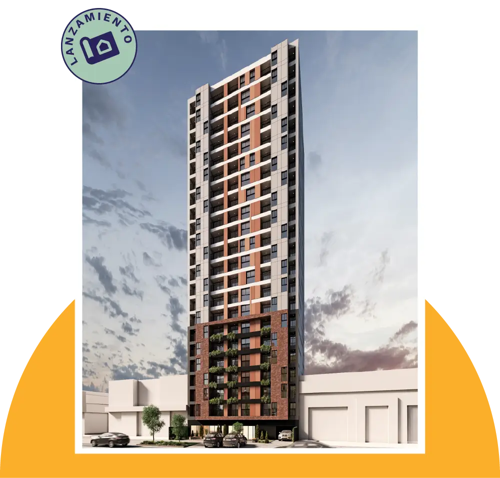 Render del Edificio Vértice en Chorrillos – Andiamo Inmobiliaria