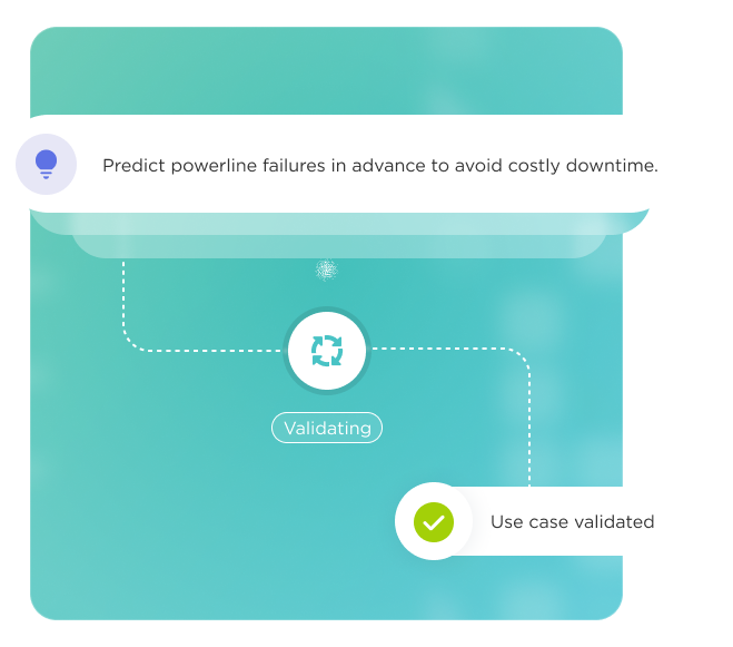 Three circular icons representing cost and time savings, workflow reliability, and removal of complexity, on a blue background.