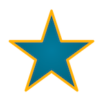 A green star