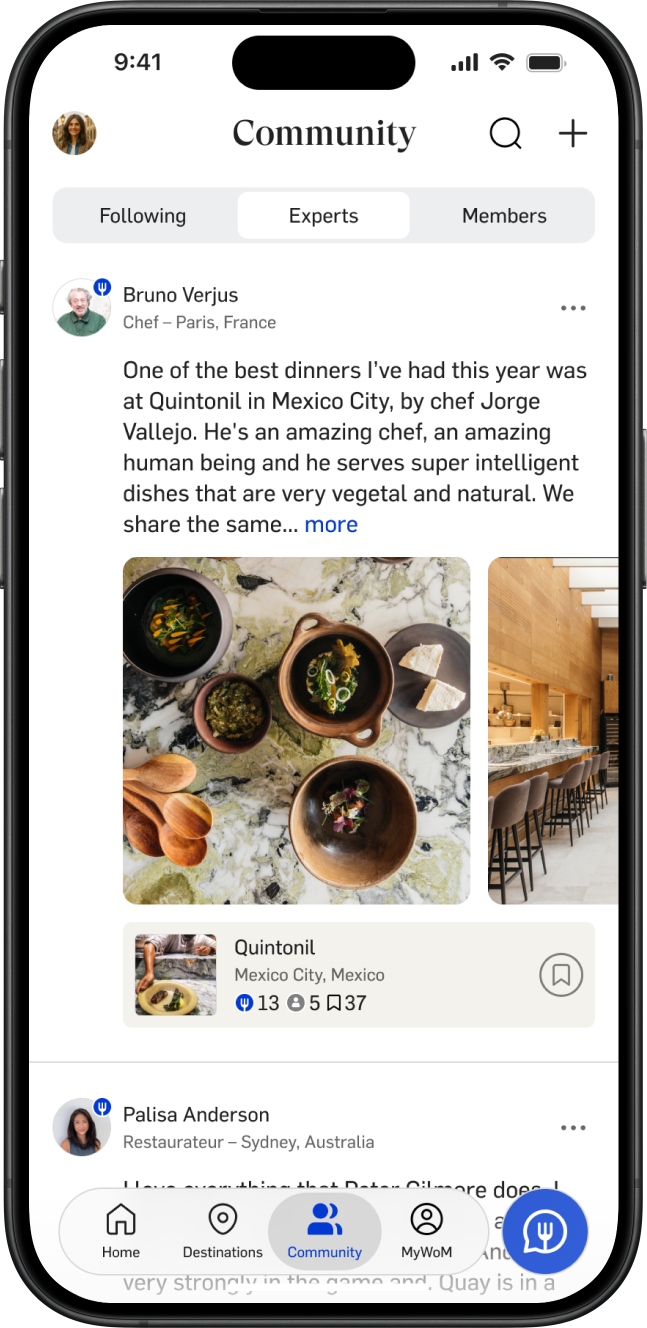 App page with London Destination page.
