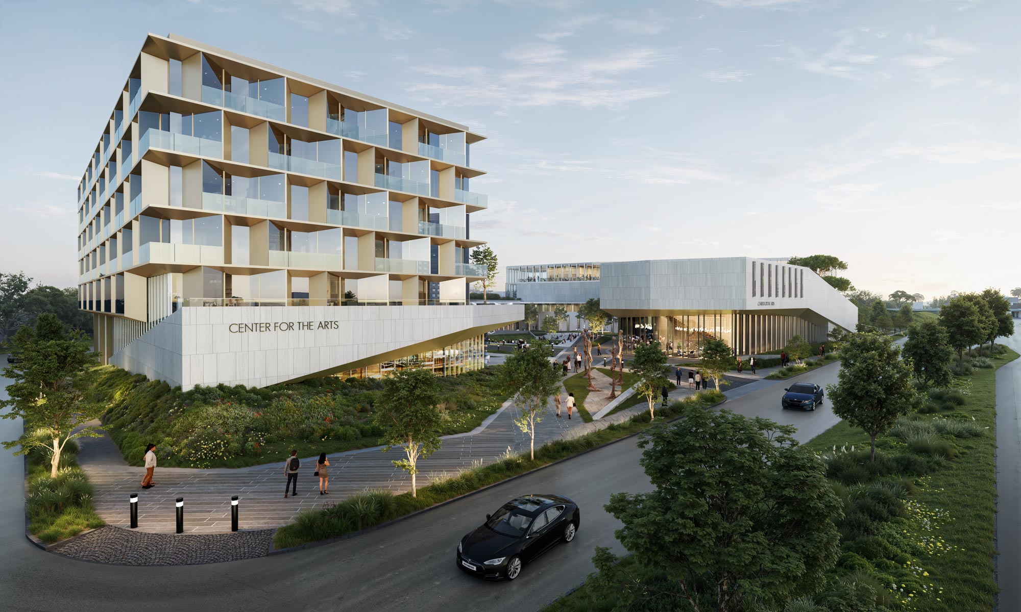 A layered campus for creative work, shaped by sound, space, and community