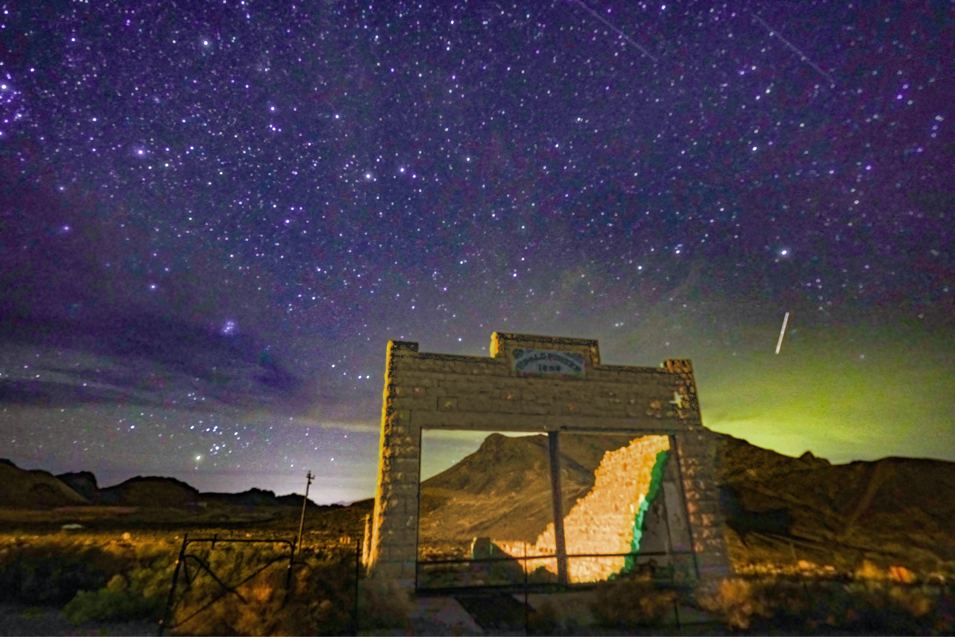 A view of the stars from the desert.