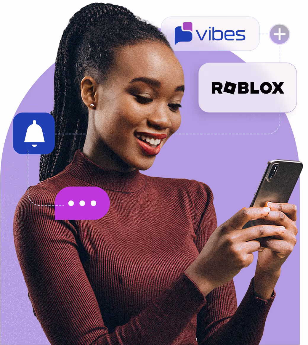 A customer receiving a text through a tier 1 SMS aggregator