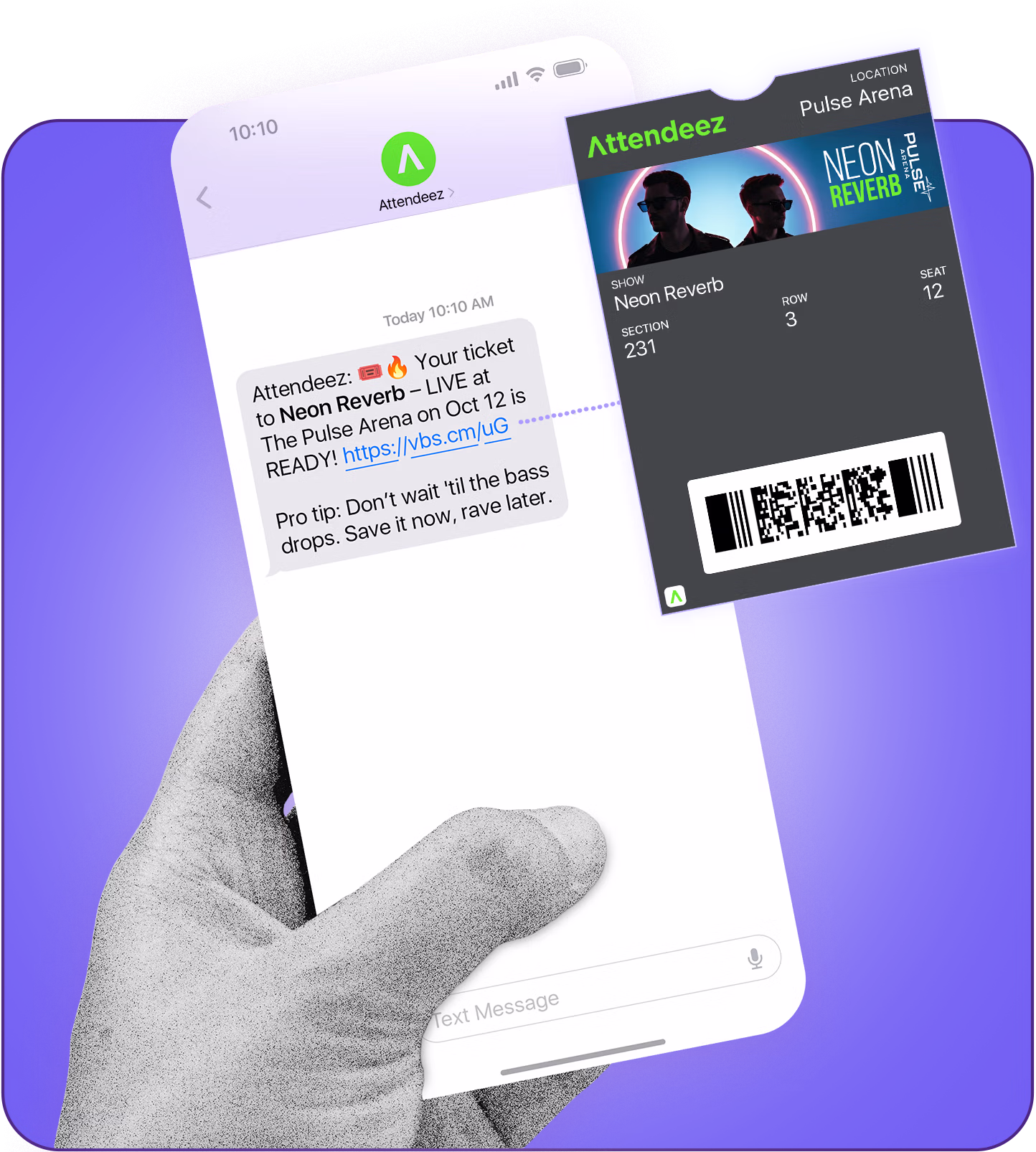 Retail SMS consumer joining a mobile loyalty program
