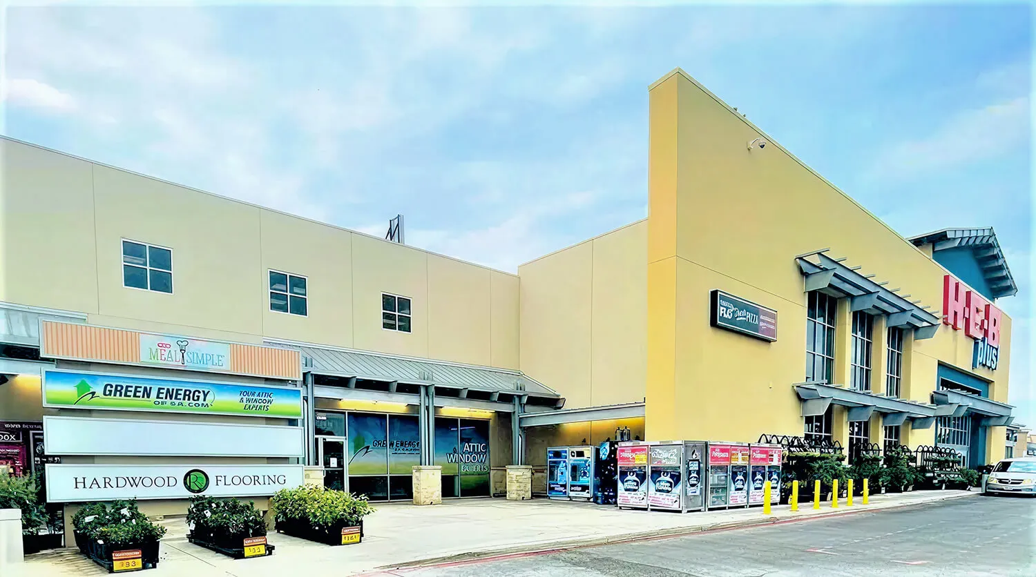 Green Energy of SA storefront beside H-E-B San Antonio
