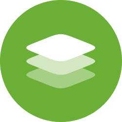 Green layered insulation icon representing attic insulation services