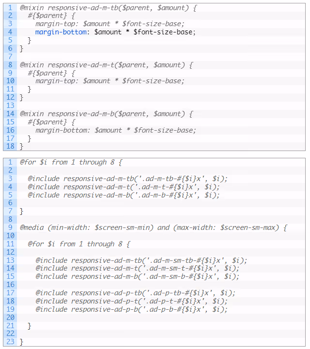 Screenshot of code