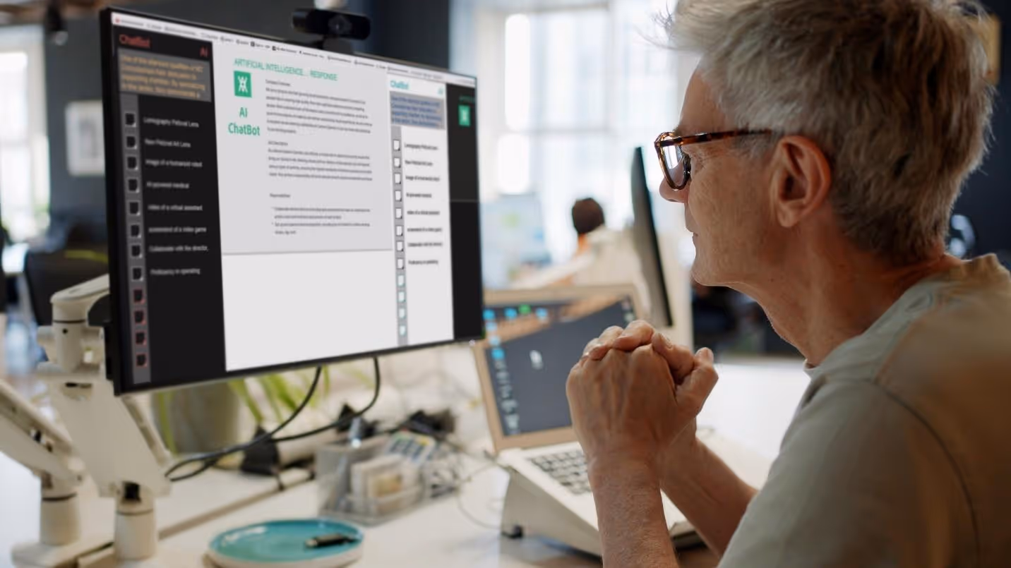 A person looking at a computer screenAI-generated content may be incorrect.