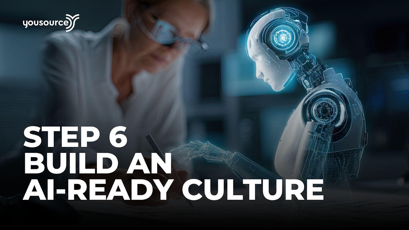 A person looking at a robotAI-generated content may be incorrect.