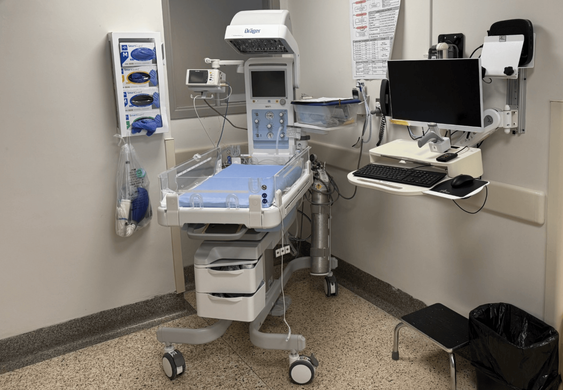 Nurses with New Isolette Incubator