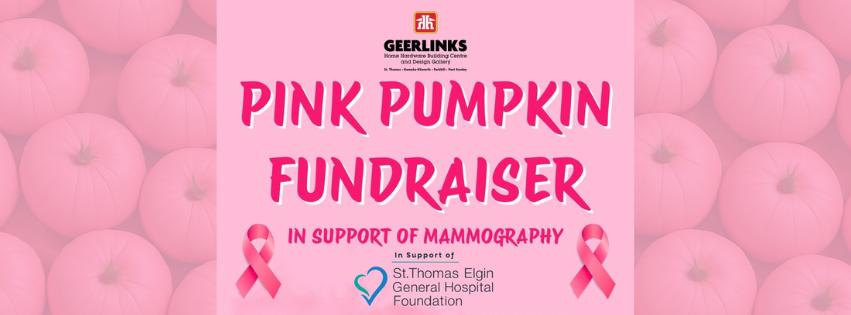 Pink Pumpkin Fundraiser Poster