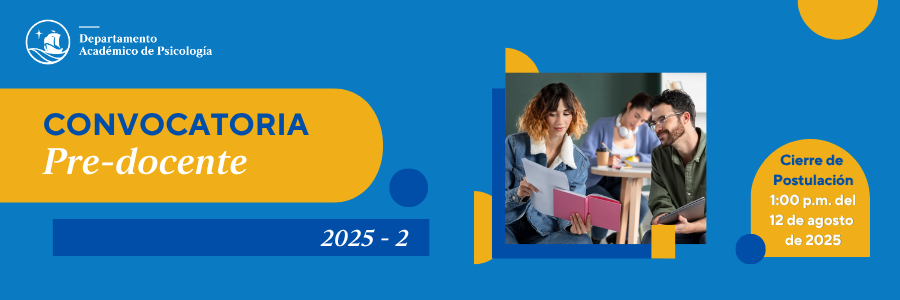 Convocatoria para cubrir plaza como pre-docentes 2025-2