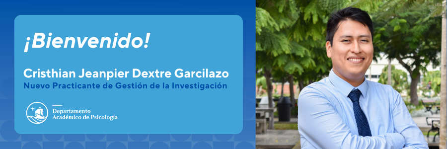 Bienvenido Cristhian Dextre, nuevo Practicante de Gestión de la Investigación