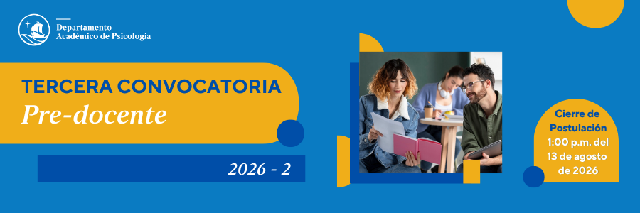 Tercera convocatoria para cubrir plazas como pre-docentes 2026-2