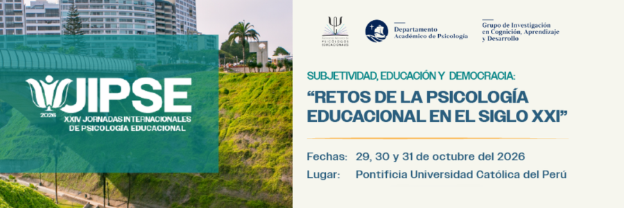 La PUCP será sede de las XXIV Jornadas Internacionales de Psicología Educacional