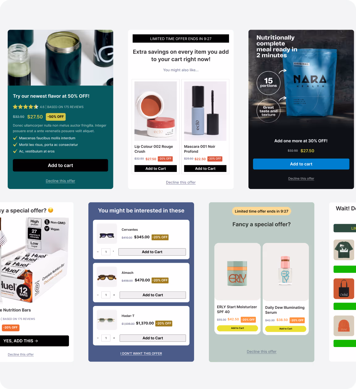 Shopify Popup upsell example from Kaching Popup Discount Upsell app