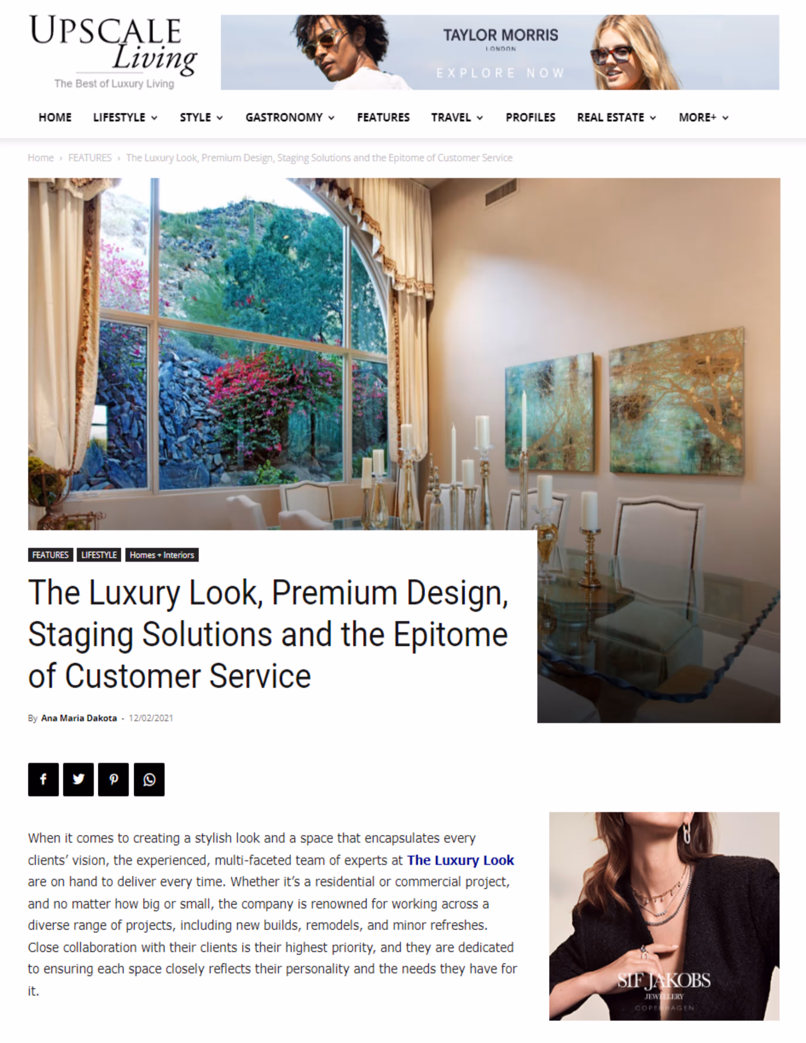 The Luxury Look - Upscale Living Magazine