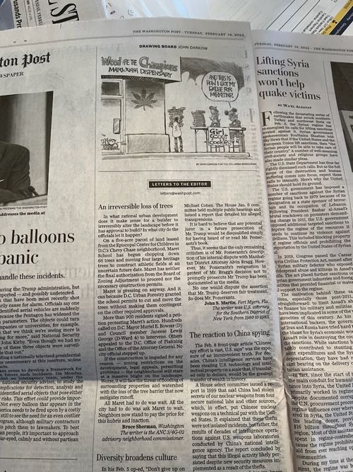 Image shows how the field pushes close to the property lines in all directions