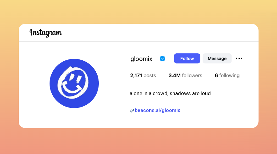 Short Dark Instagram Bios design