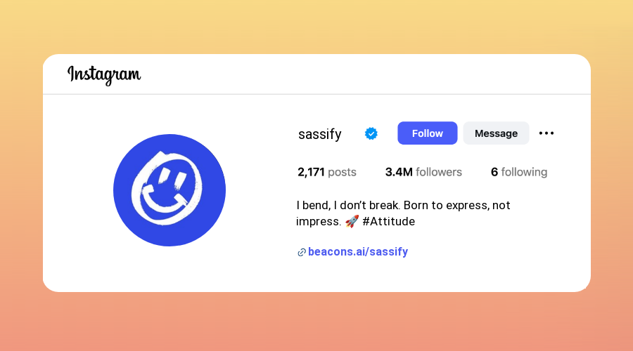 Attitude Instagram Bios design