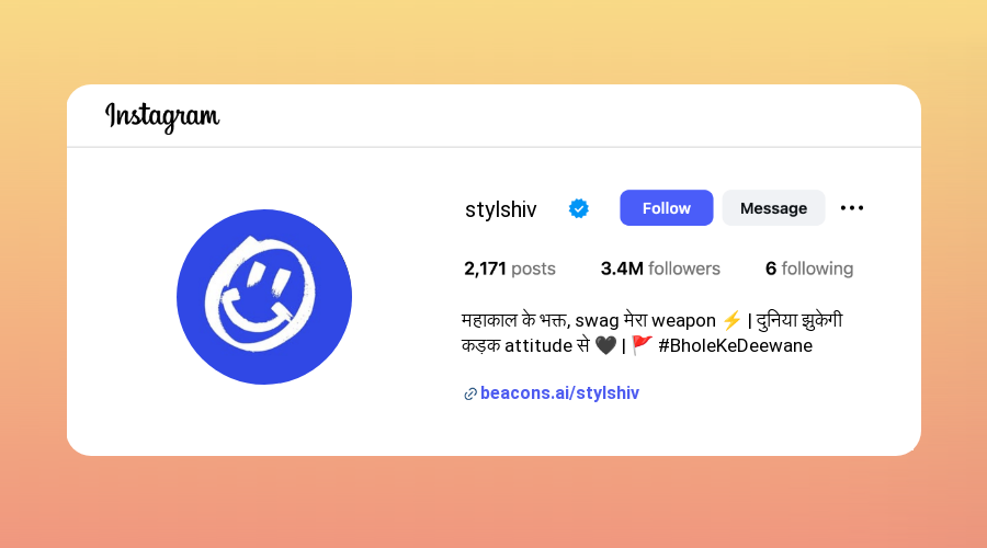 Stylish Mahakal Instagram Bios design