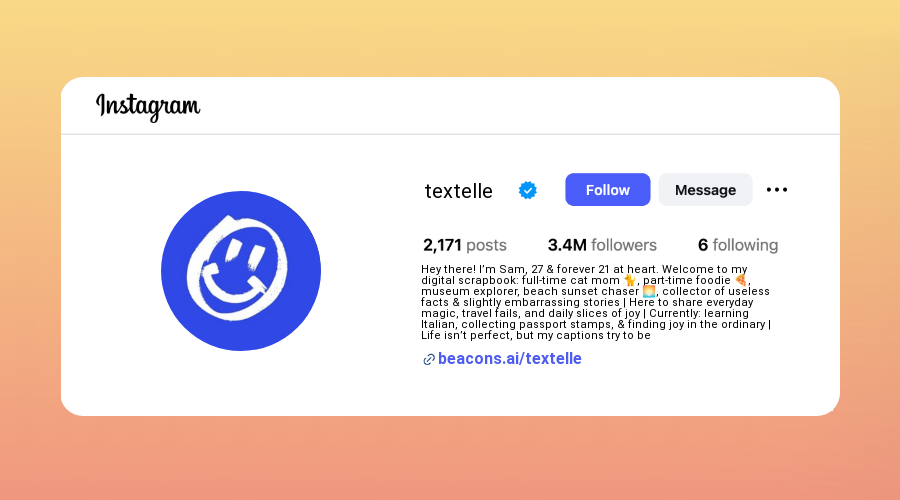 Long Instagram Bios design
