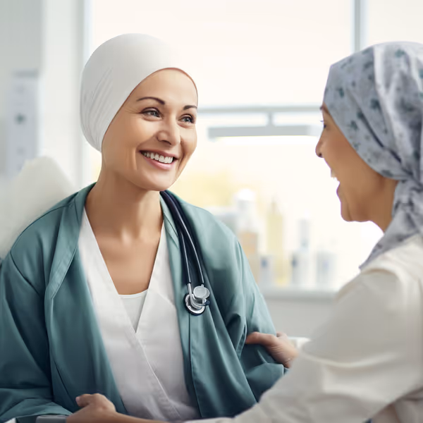 Woman with cancer