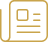 Icon of a newspaper with text lines and a photo placeholder on a folded page.