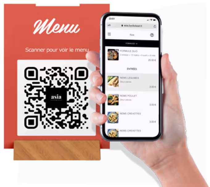 Module de commande en ligne pour restaurant