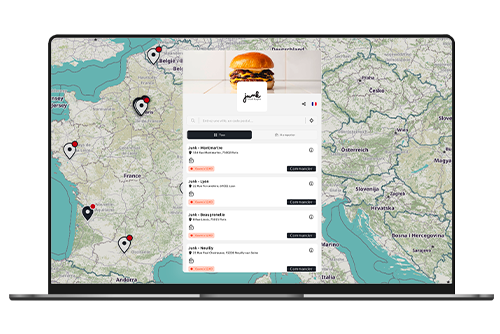 Module de commande en ligne pour chaînes de restaurants