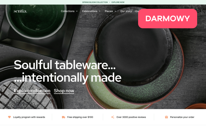 Darmowy szablon Sentia