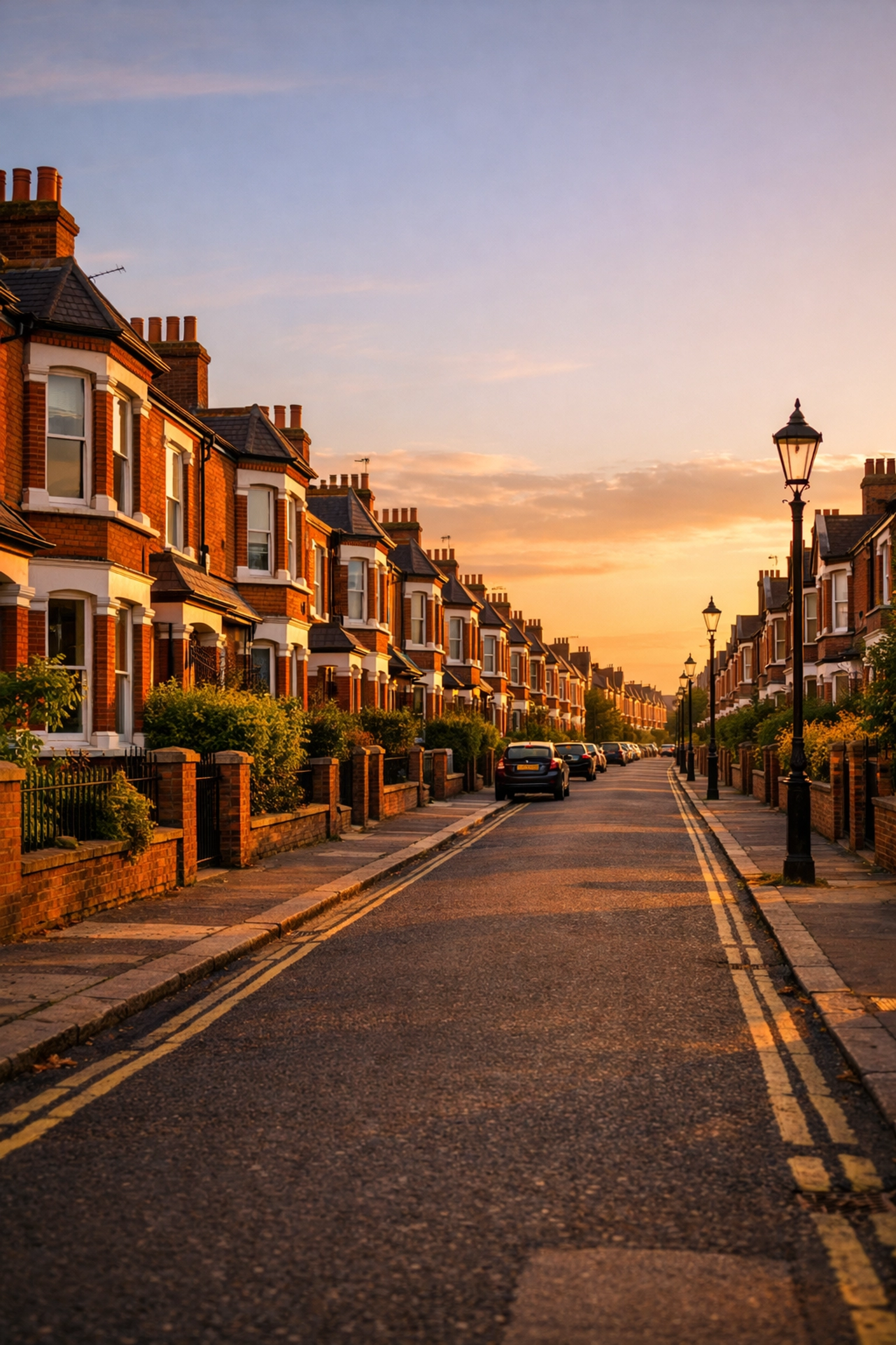 British terraced houses representing stable rental property market