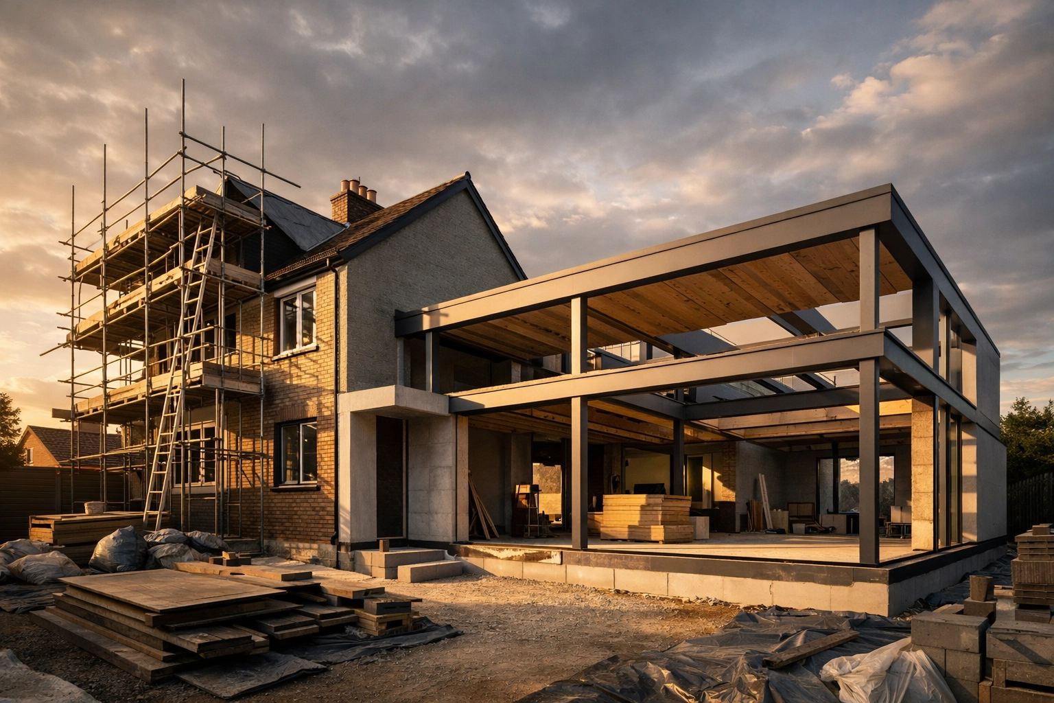 UK property undergoing major redevelopment works requiring vacant possession