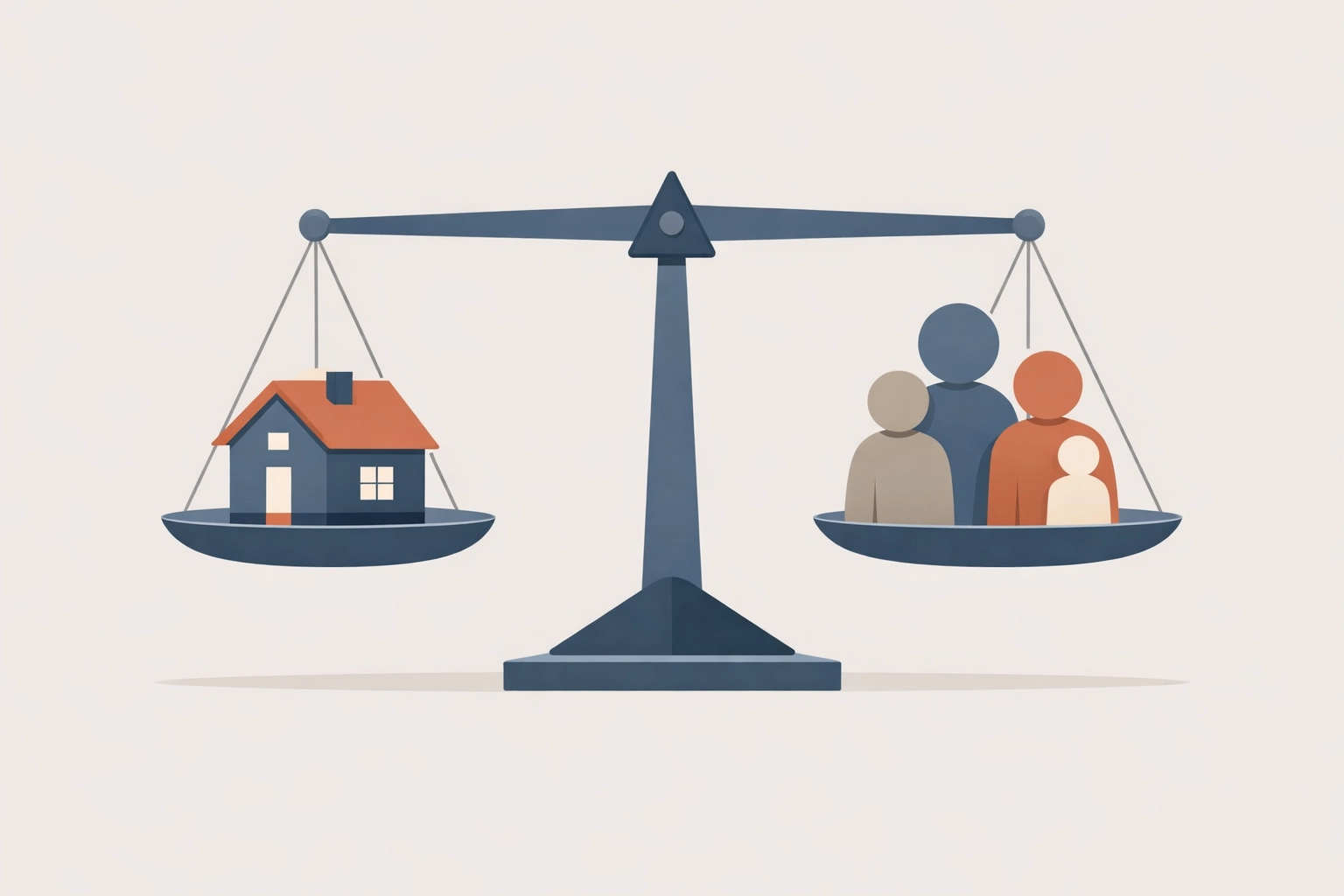 Balance scale illustrating reasonableness test weighing tenant and landlord rights