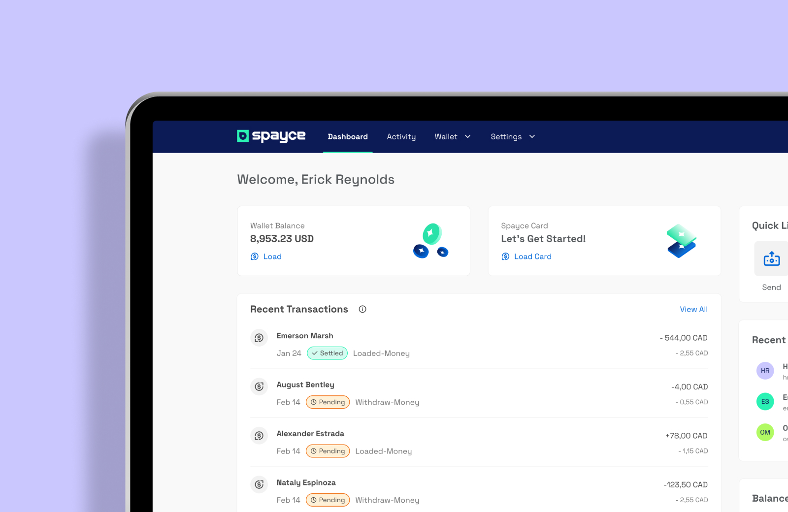 Digital Wallet for Desktop 