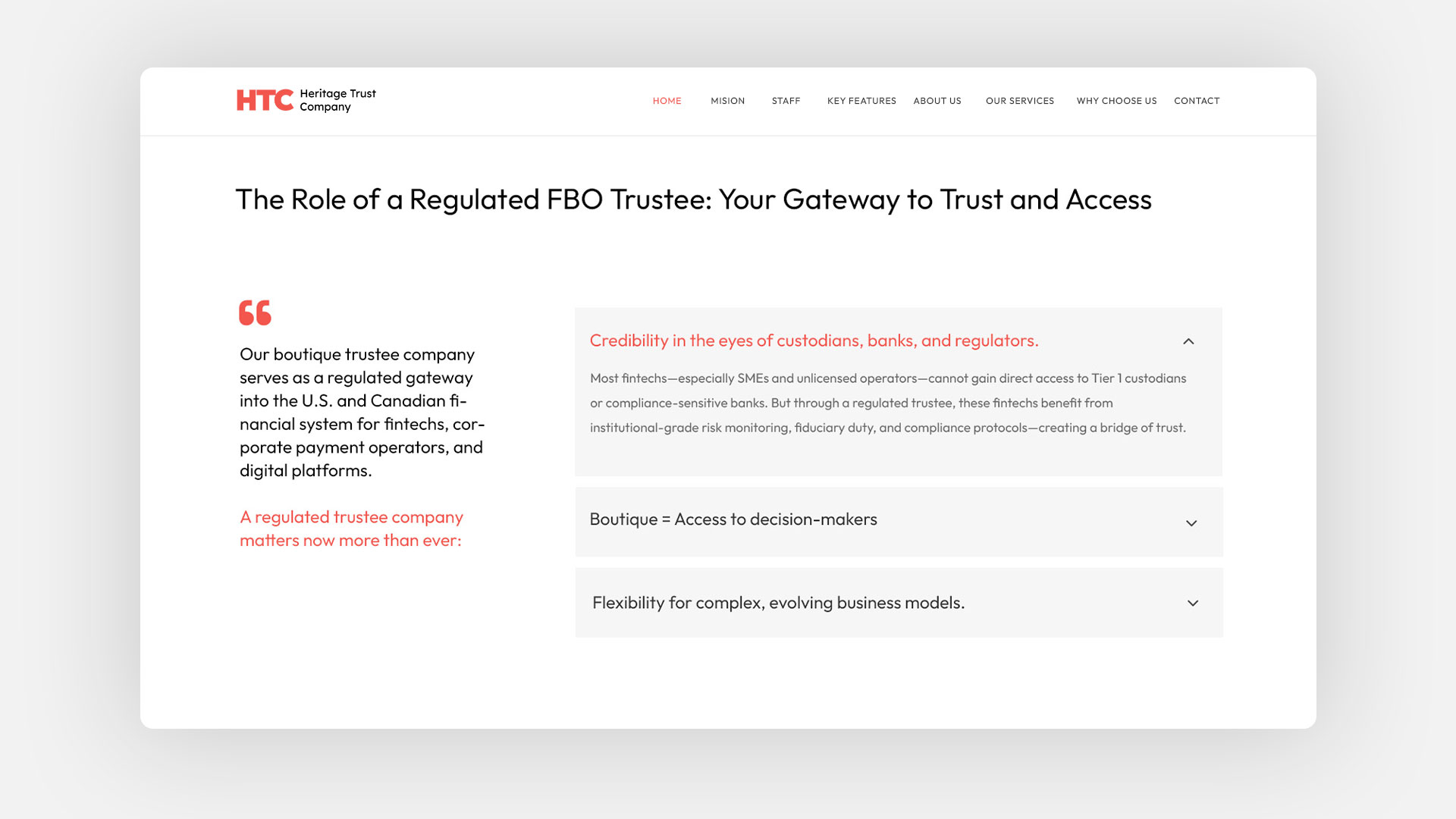 A Trusted Partner for Fintech