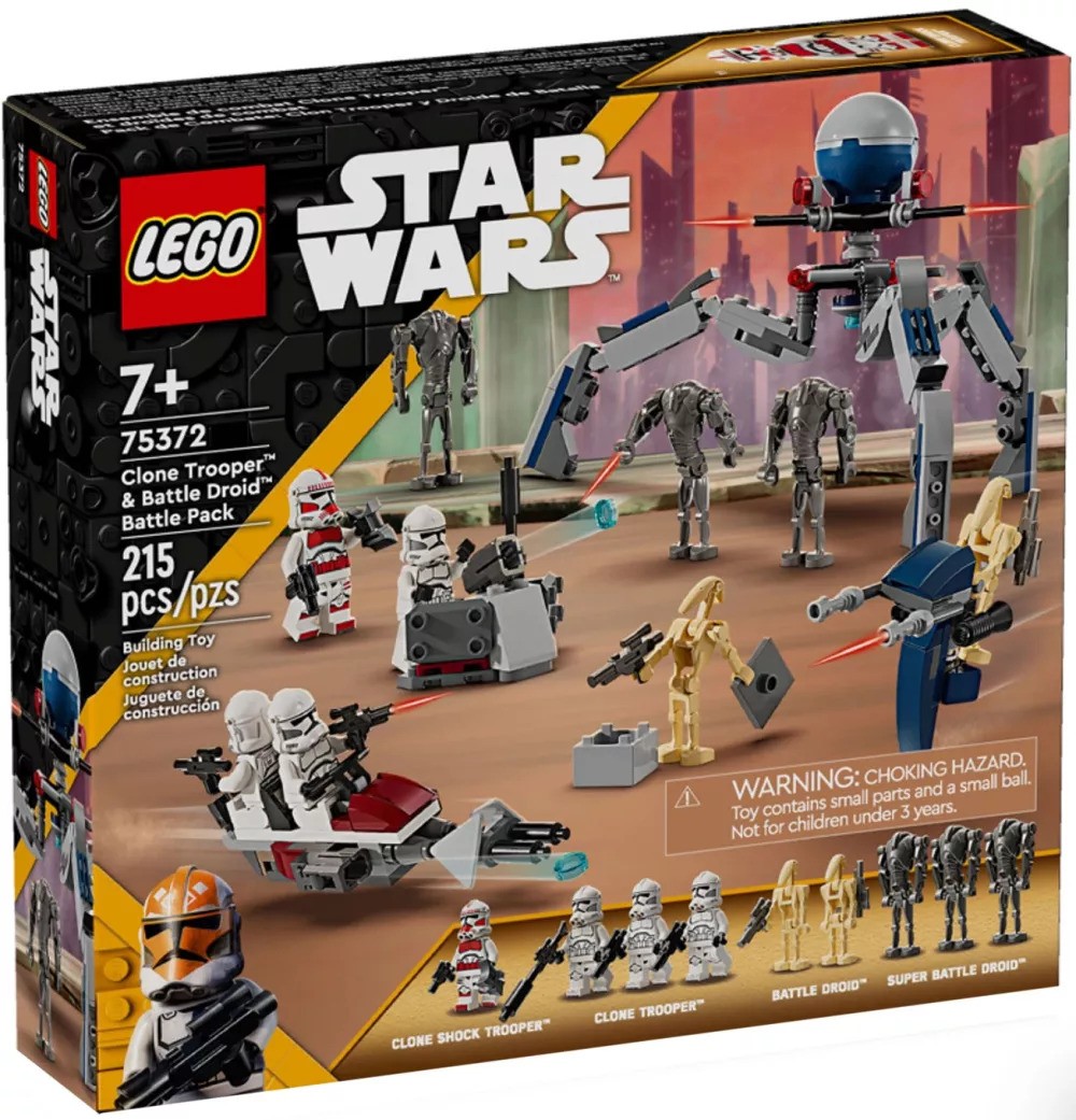LEGO Star Wars Clone Trooper and Battle Droid Battle Pack set
