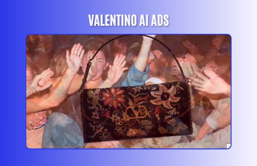 Valentino AI handbag ads